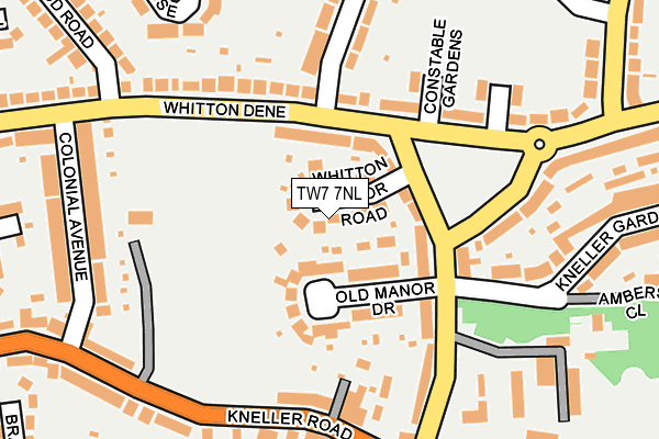 TW7 7NL map - OS OpenMap – Local (Ordnance Survey)