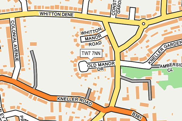 TW7 7NN map - OS OpenMap – Local (Ordnance Survey)