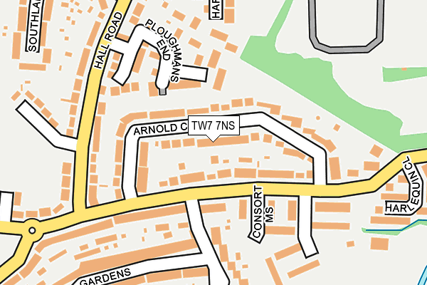 TW7 7NS map - OS OpenMap – Local (Ordnance Survey)