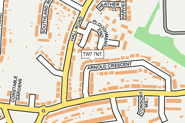 TW7 7NT map - OS OpenMap – Local (Ordnance Survey)