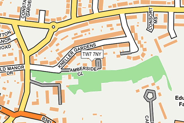 TW7 7NY map - OS OpenMap – Local (Ordnance Survey)