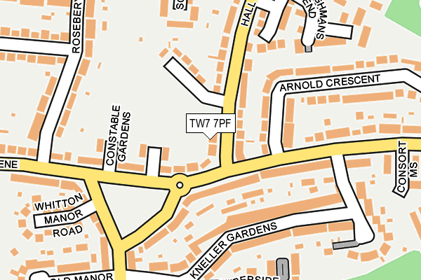 TW7 7PF map - OS OpenMap – Local (Ordnance Survey)