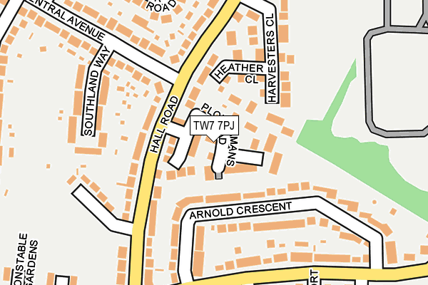 TW7 7PJ map - OS OpenMap – Local (Ordnance Survey)