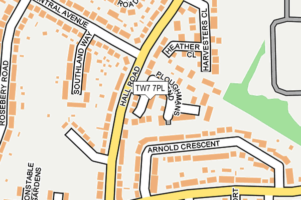 TW7 7PL map - OS OpenMap – Local (Ordnance Survey)