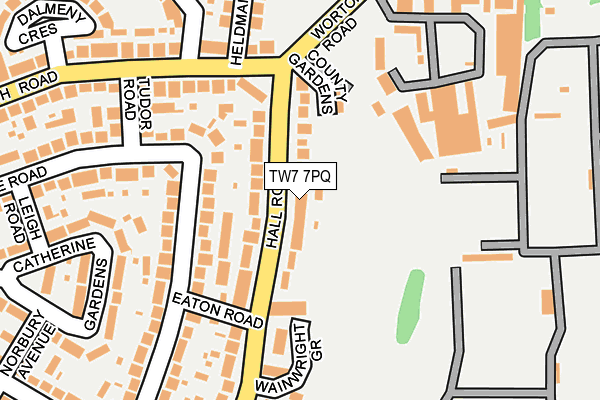 TW7 7PQ map - OS OpenMap – Local (Ordnance Survey)