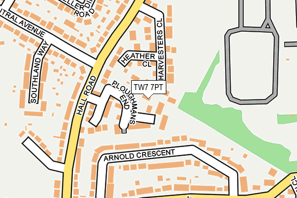 TW7 7PT map - OS OpenMap – Local (Ordnance Survey)