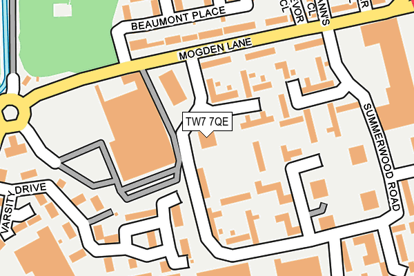 TW7 7QE map - OS OpenMap – Local (Ordnance Survey)