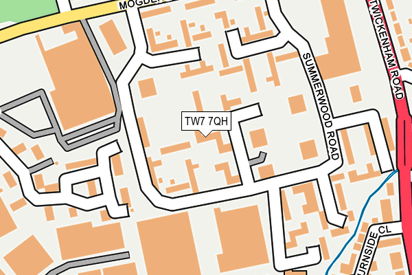 TW7 7QH map - OS OpenMap – Local (Ordnance Survey)