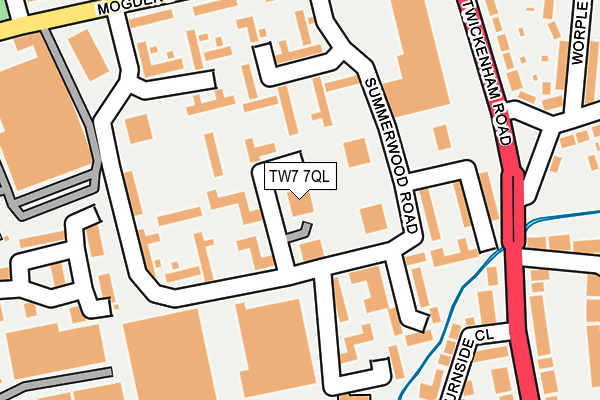 TW7 7QL map - OS OpenMap – Local (Ordnance Survey)