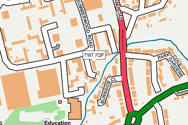TW7 7QP map - OS OpenMap – Local (Ordnance Survey)