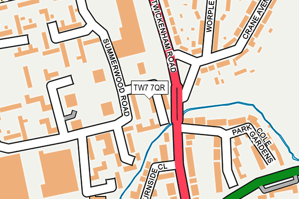 TW7 7QR map - OS OpenMap – Local (Ordnance Survey)