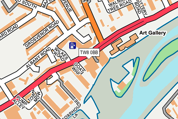 TW8 0BB map - OS OpenMap – Local (Ordnance Survey)