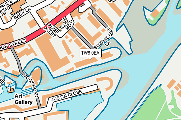 TW8 0EA map - OS OpenMap – Local (Ordnance Survey)