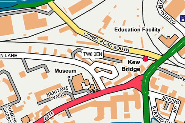 TW8 0EN map - OS OpenMap – Local (Ordnance Survey)