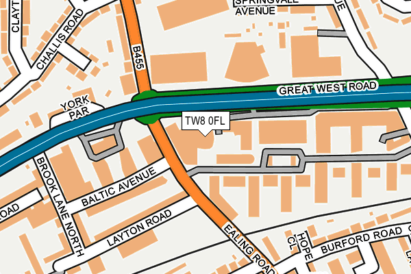 TW8 0FL map - OS OpenMap – Local (Ordnance Survey)