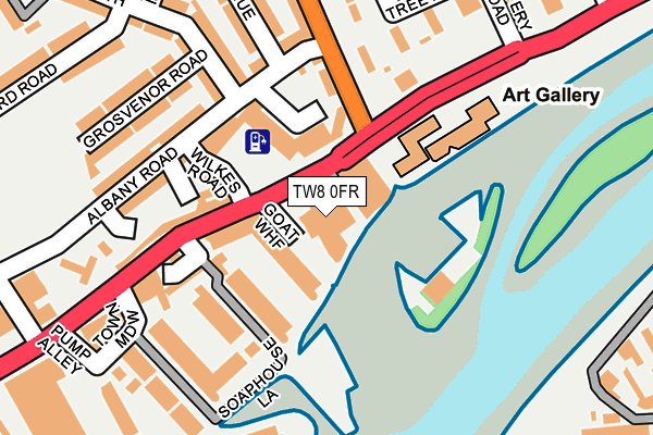 TW8 0FR map - OS OpenMap – Local (Ordnance Survey)