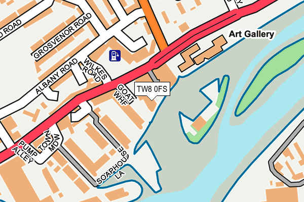 TW8 0FS map - OS OpenMap – Local (Ordnance Survey)