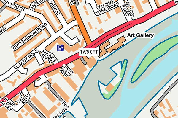 TW8 0FT map - OS OpenMap – Local (Ordnance Survey)