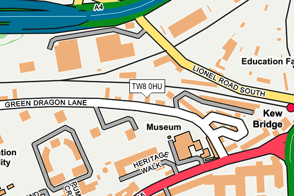 TW8 0HU map - OS OpenMap – Local (Ordnance Survey)