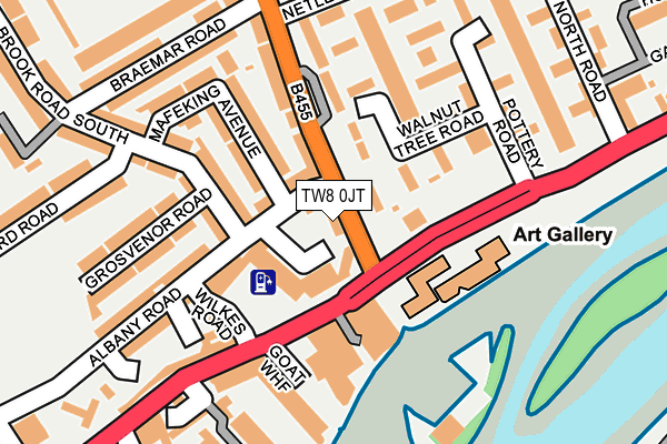 TW8 0JT map - OS OpenMap – Local (Ordnance Survey)