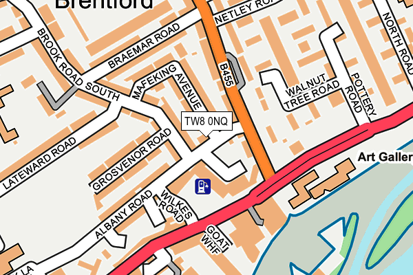 TW8 0NQ map - OS OpenMap – Local (Ordnance Survey)