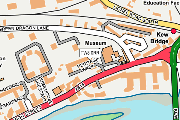 TW8 0RR map - OS OpenMap – Local (Ordnance Survey)