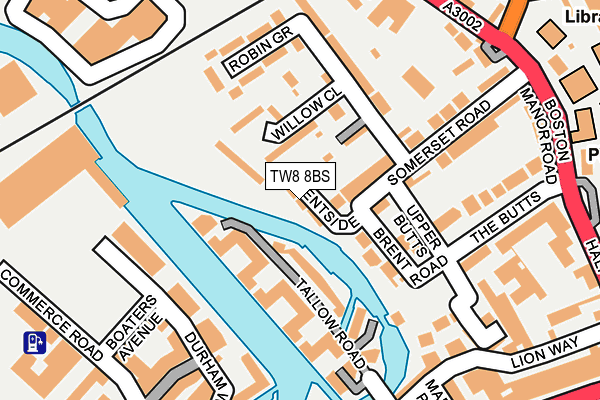 TW8 8BS map - OS OpenMap – Local (Ordnance Survey)