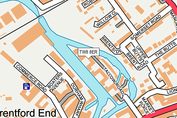 TW8 8ER map - OS OpenMap – Local (Ordnance Survey)