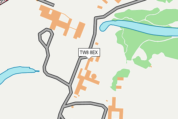 TW8 8EX map - OS OpenMap – Local (Ordnance Survey)
