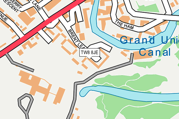 TW8 8JE map - OS OpenMap – Local (Ordnance Survey)