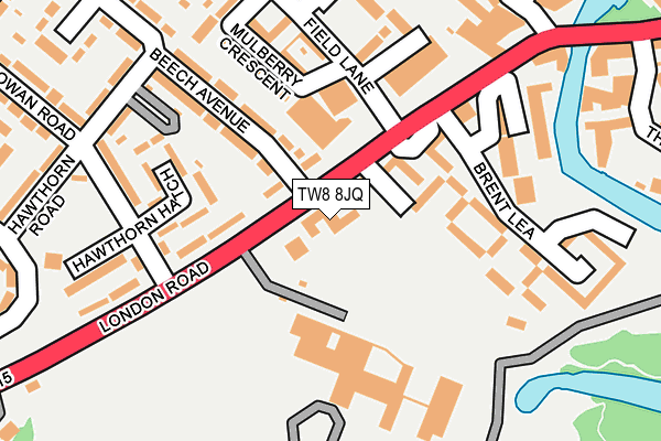 TW8 8JQ map - OS OpenMap – Local (Ordnance Survey)
