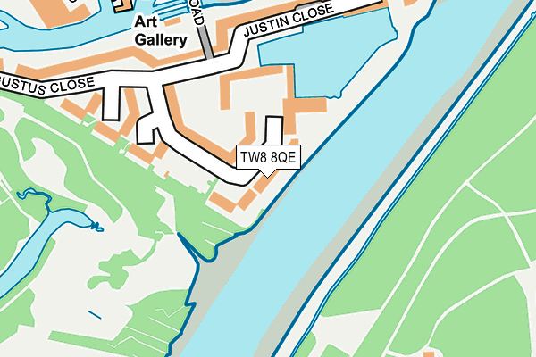 TW8 8QE map - OS OpenMap – Local (Ordnance Survey)