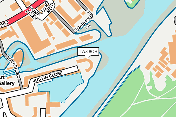 TW8 8QH map - OS OpenMap – Local (Ordnance Survey)
