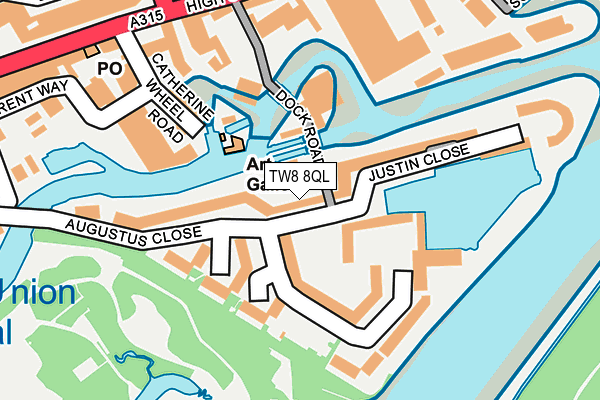 TW8 8QL map - OS OpenMap – Local (Ordnance Survey)