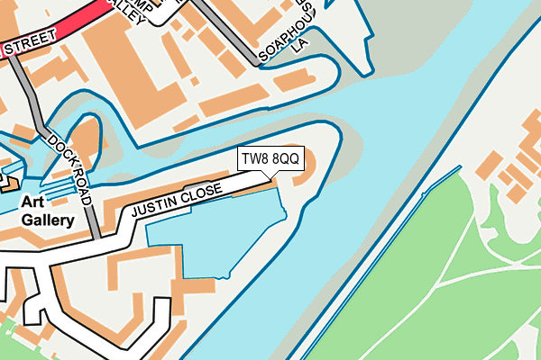 TW8 8QQ map - OS OpenMap – Local (Ordnance Survey)