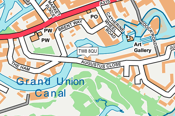 TW8 8QU map - OS OpenMap – Local (Ordnance Survey)
