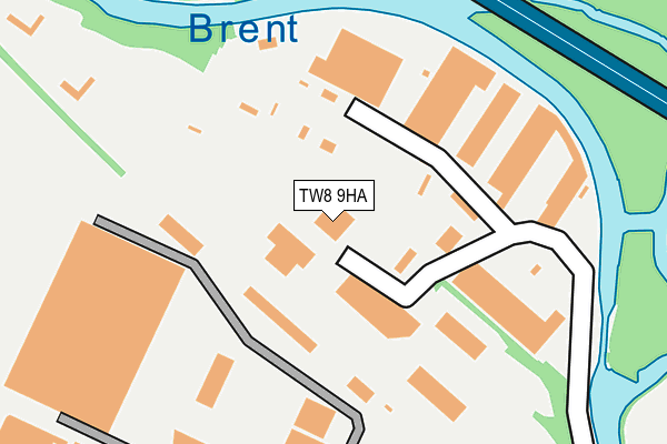 TW8 9HA map - OS OpenMap – Local (Ordnance Survey)
