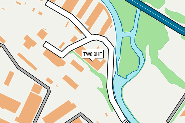 TW8 9HF map - OS OpenMap – Local (Ordnance Survey)