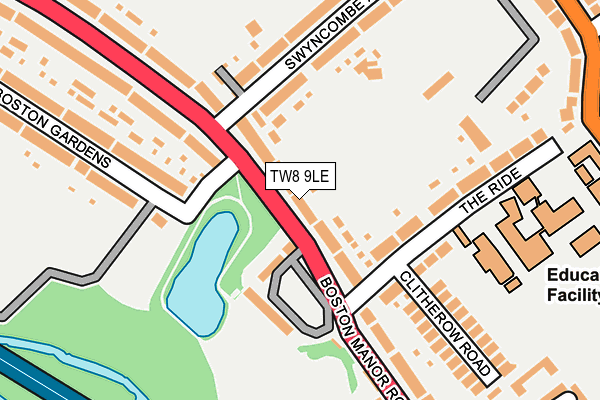 TW8 9LE map - OS OpenMap – Local (Ordnance Survey)