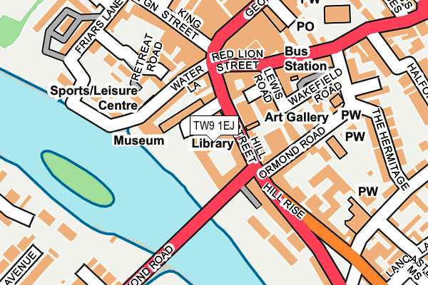 TW9 1EJ map - OS OpenMap – Local (Ordnance Survey)