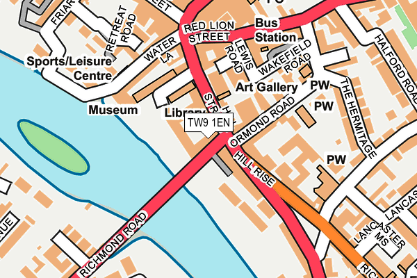 TW9 1EN map - OS OpenMap – Local (Ordnance Survey)