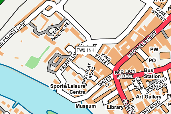 TW9 1NH map - OS OpenMap – Local (Ordnance Survey)