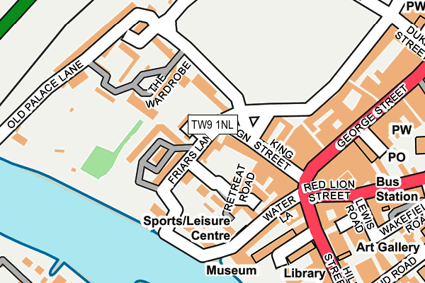 TW9 1NL map - OS OpenMap – Local (Ordnance Survey)