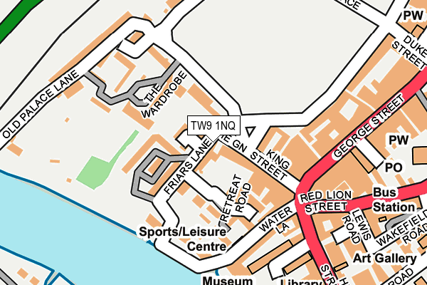 TW9 1NQ map - OS OpenMap – Local (Ordnance Survey)