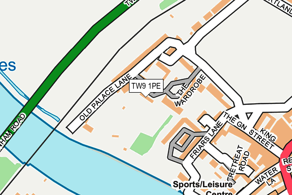 TW9 1PE map - OS OpenMap – Local (Ordnance Survey)