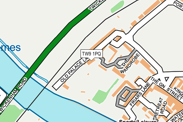TW9 1PQ map - OS OpenMap – Local (Ordnance Survey)