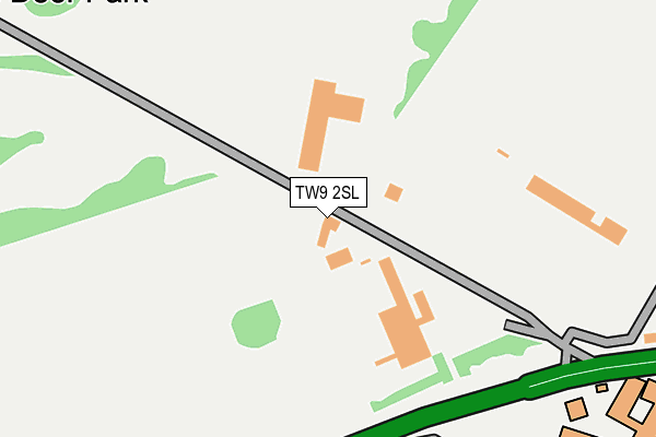 TW9 2SL map - OS OpenMap – Local (Ordnance Survey)