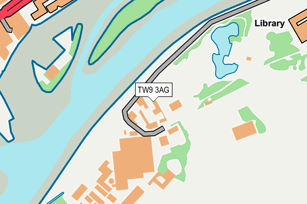 TW9 3AG map - OS OpenMap – Local (Ordnance Survey)