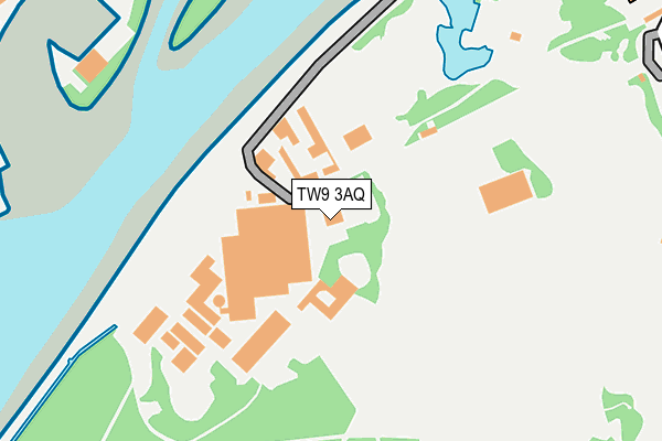 TW9 3AQ map - OS OpenMap – Local (Ordnance Survey)