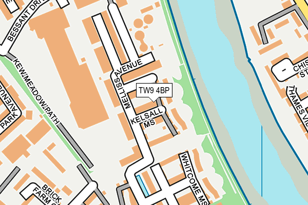 TW9 4BP map - OS OpenMap – Local (Ordnance Survey)